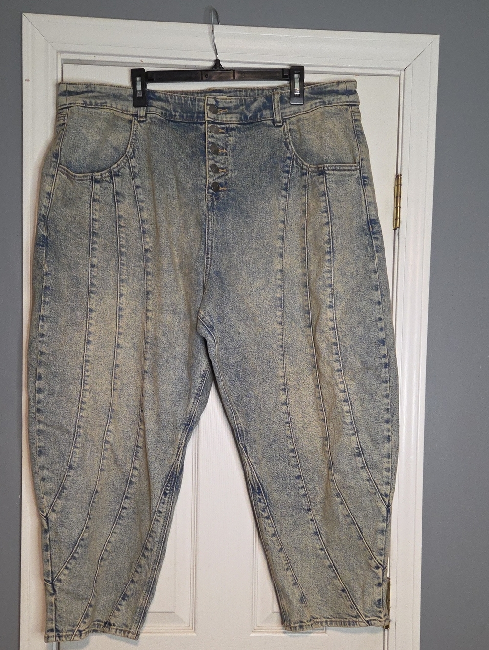 torrid Festi Barrel Jeans High Rise with Vertical Panel Seams